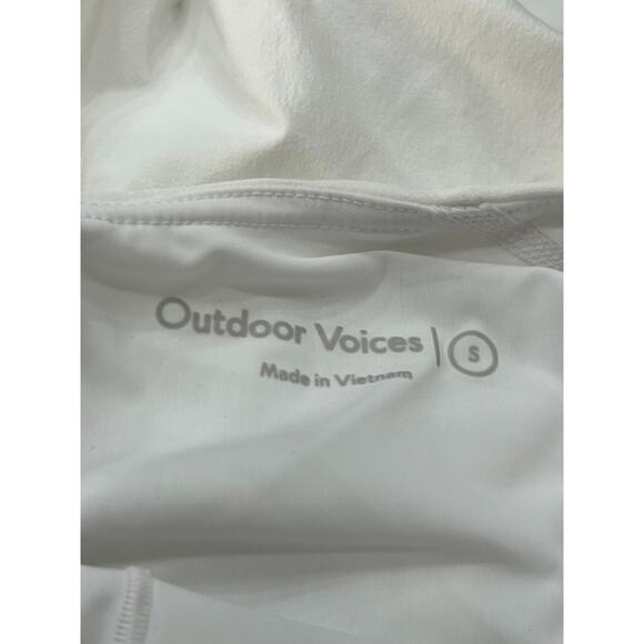 Outdoor Voices White Activewear Crossback Dress With Built-In Shorts Size Small - Picture 7 of 9